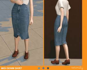 Stunning Denim Skirts Custom Content For The Sims 4 SNOOTYSIMS