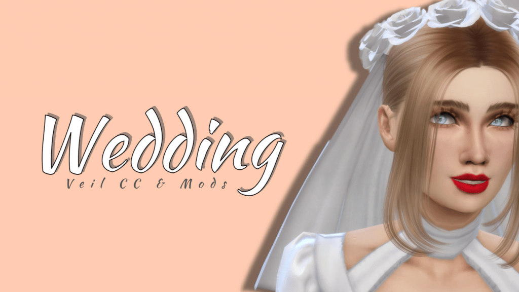 Sims Wedding Veil Cc