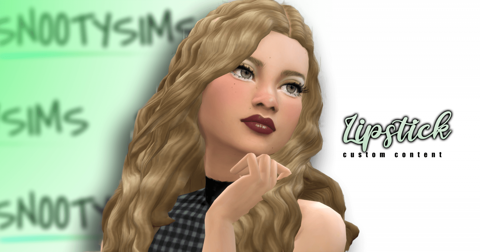 The Best Sims 4 Lipstick CC Mods SNOOTYSIMS