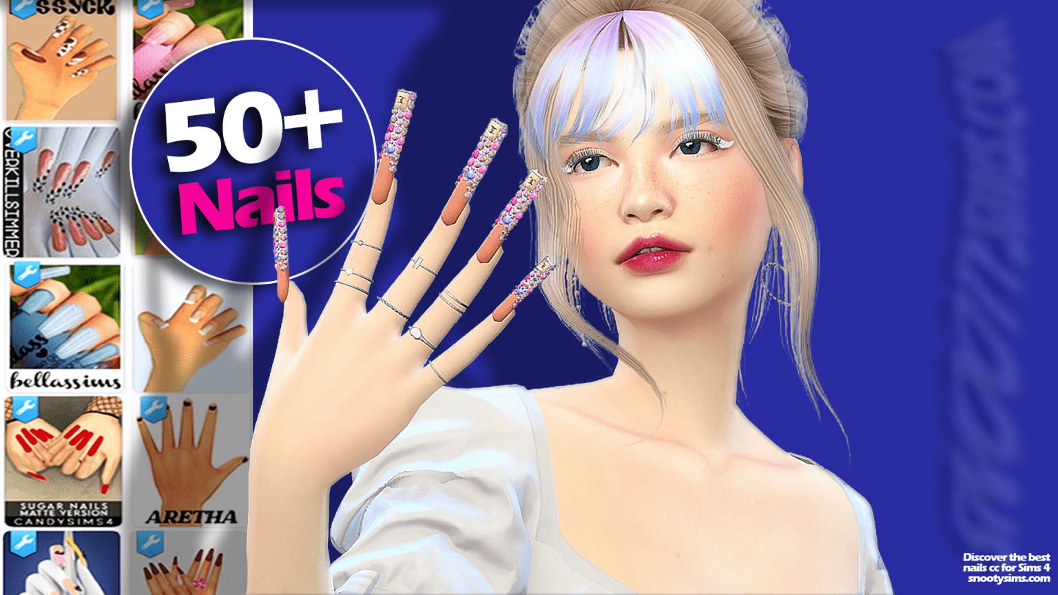 50 Hottest Sims 4 Nails CC That We Know You Will Love SNOOTYSIMS