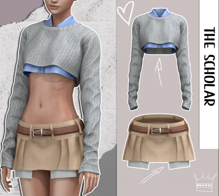 Unique Crop Tops Cc For Male Female Sims In Ts Snootysims