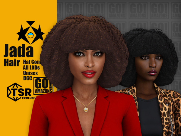 Jada's Crown by GoAmazons: AlphaCC's Ultimate Female Afro Hair Collection