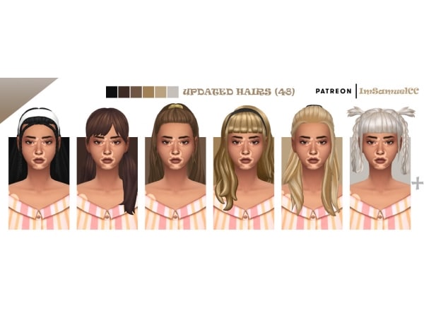 AlphaLocks Elegance: Trendsetting Long Hair & Updos (Female Hair Collection)