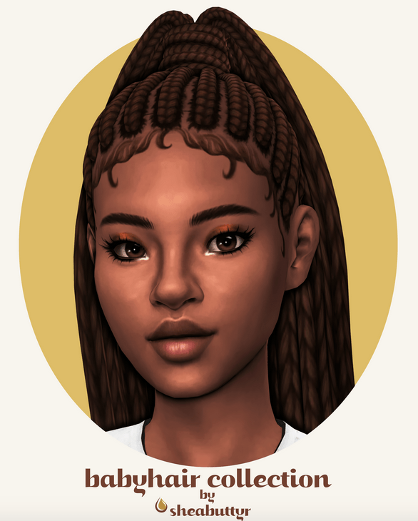 baby hairs by Sheabuttyr – Sims 4 Edges
