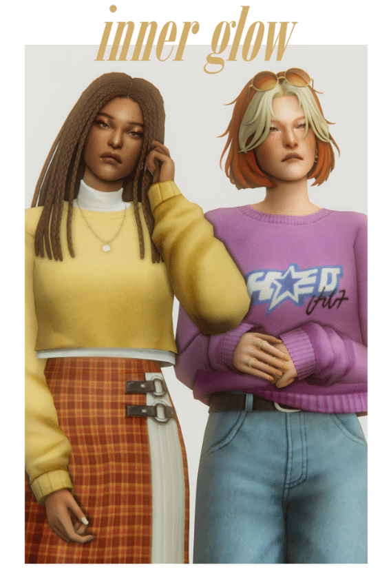 Inner Glow Set ( Hair/ Sweater/ Shorts/ Skirt ) [MM]