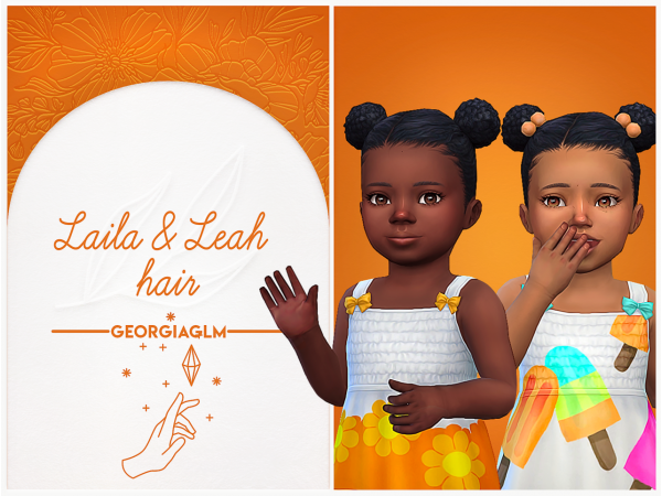 LailaLeahLocks by GeorgiaGLM (Toddler Alpha Hair, Female Afro, CC)