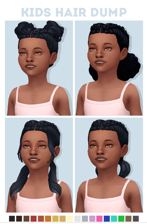Maxis Match Kid Hair Dump by Naevys