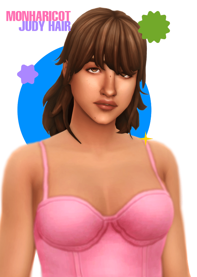 Judy Short Messy Hairstyle for Female [MM]