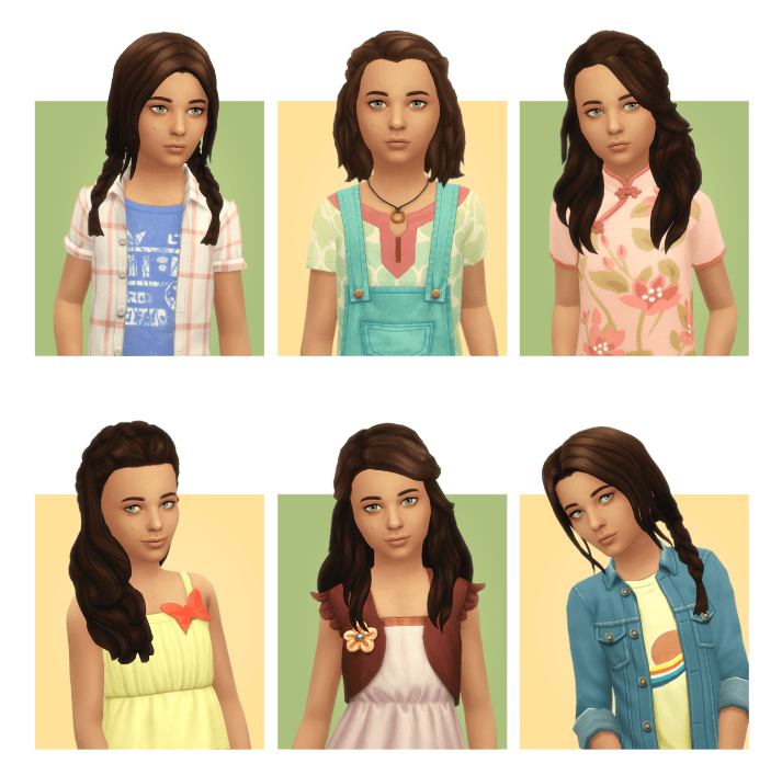 Maxis Match Child Hairstyles by Simple Simmer