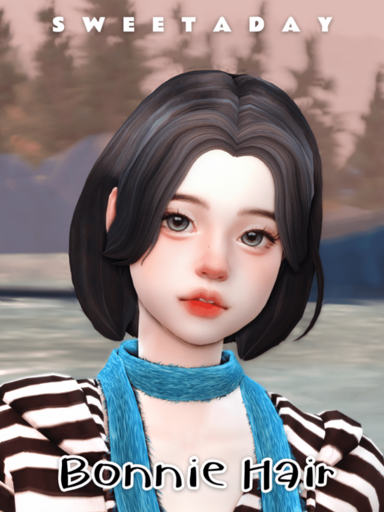 Middle Parted Short Hair for Female [MM]