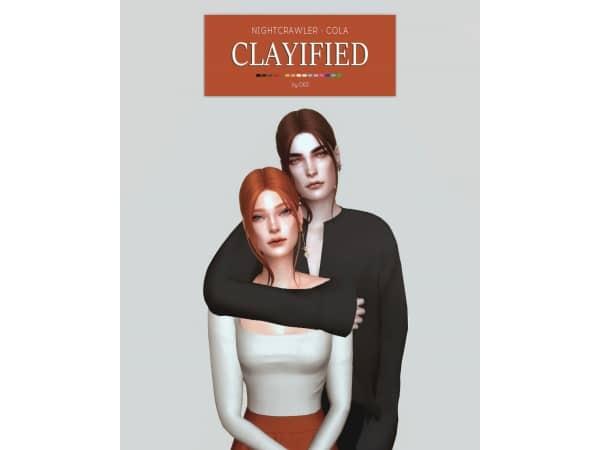 Nightcrawler's Cola Twist: AlphaCC's Ultimate Female Updo (Hair Clayified)