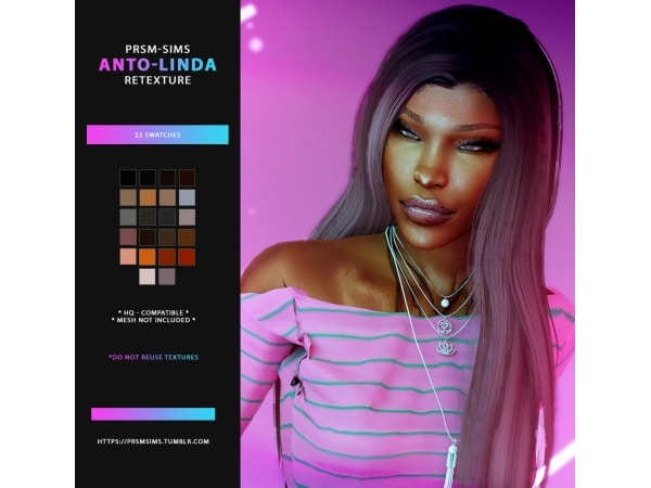 Linda's Luscious Locks: Ultimate Retexture for Alpha Long Hair (AlphaCC, FemaleHair)