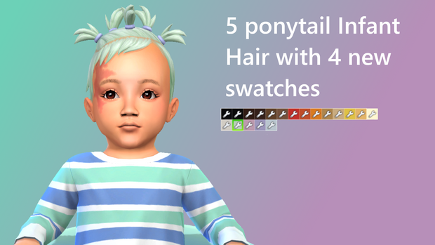 Ponytail Infant Hair