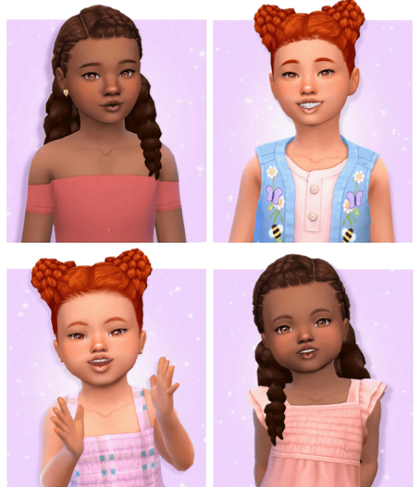 Maxis Match Hairstyle Conversions by Peachibloom