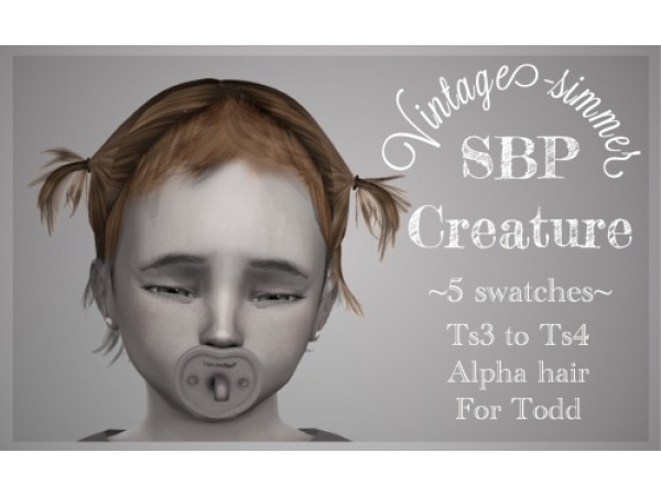 Locks of Littles: Alpha Tresses for Toddlers (SBP Creature, AlphaCC, Female Hair)