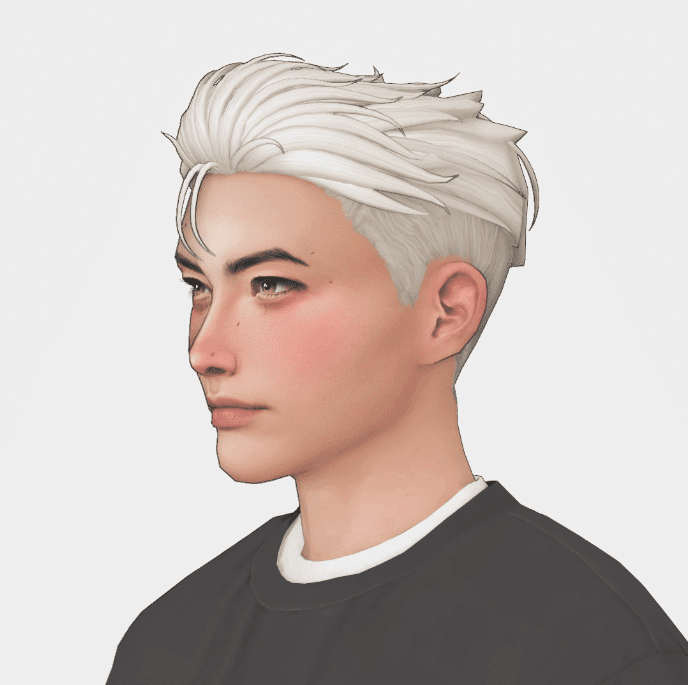Slicked Back Hairstyle for Male with Baby Bangs [MM]