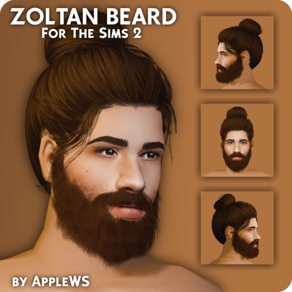 Zoltan's Mane: Alpha Beard Elegance by @venusprincess-ts3 (#AlphaHair #MaleGrooming)