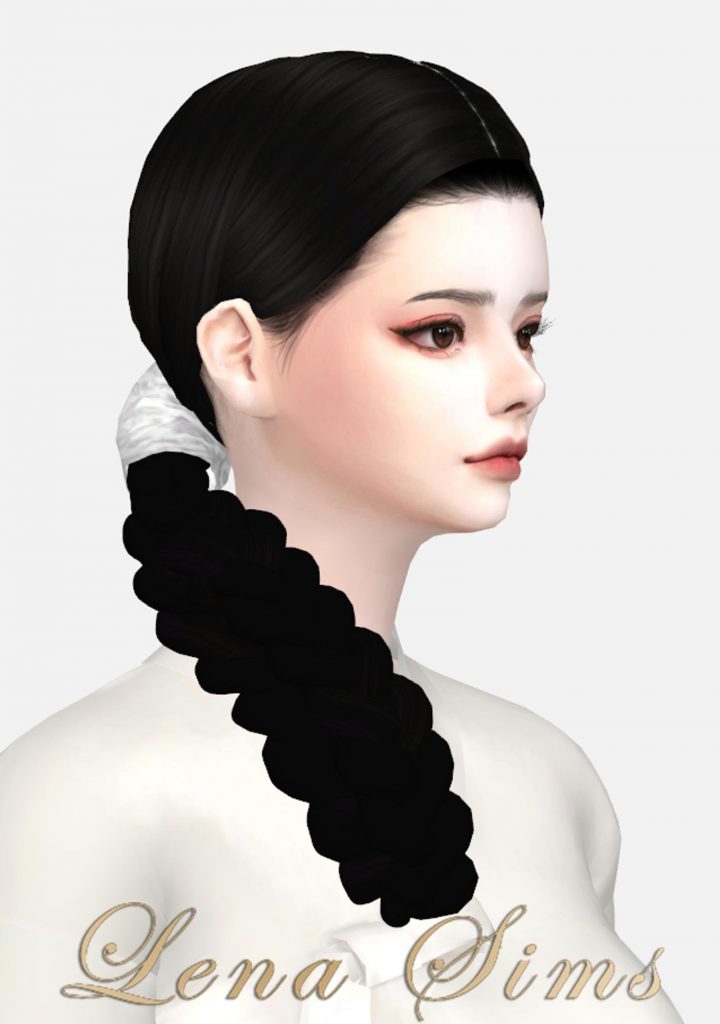 [LenaSims] Korean Female braid hair