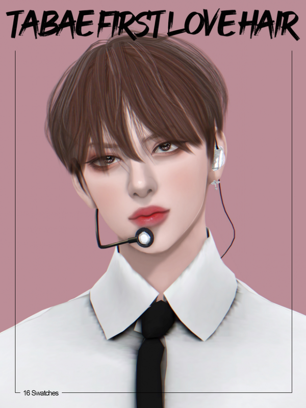 "Tabae's Temptation: First Love Hair (Alpha Male Essentials)" #AlphaHair #AlphaCC