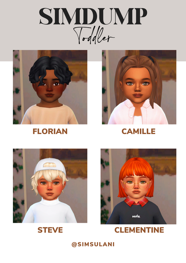 Simdump Toddler Hairstyle by Simsulani