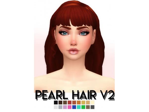 LilaSimss' Lustrous Pearls: V2 Alpha Long Hair for Females (#AlphaCC)