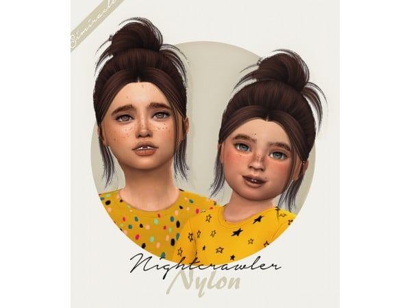 Simiracle's Enchantment: Nightcrawler Nylon (Toddler & Alpha Female Hair CC)