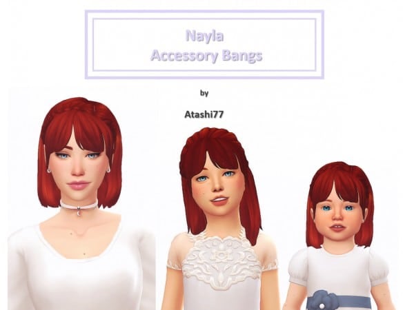 Atashi77's Nayla: Chic Accessory Bangs for Alpha Hair (AlphaCC, Female Hair & Accessories)