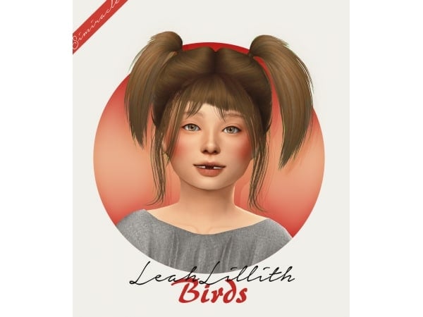 Simiracle's Avian Elegance: LeahLillith-Inspired Toddler Alpha Hair (#ToddlerCC, #AlphaHair)