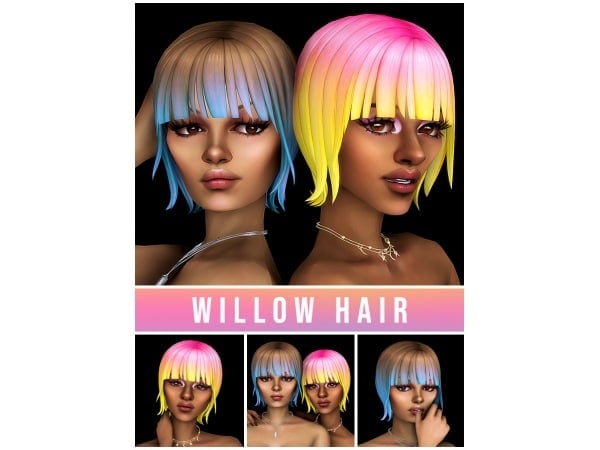 AlphaLocks: Willow Hair's Ombre Elegance (Chic Accessories & Styles)