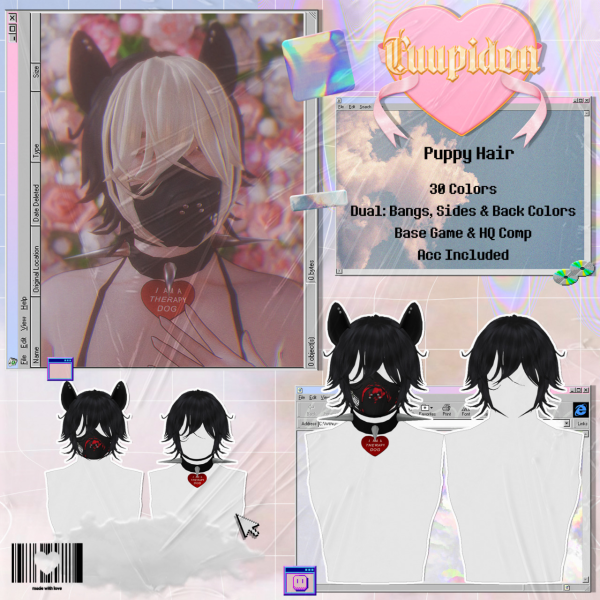 Cuupidon's Canine Couture: Puppy Hair, Masks & Collars (#AlphaHair)