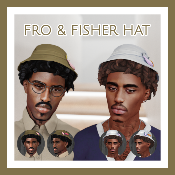 AlphaLocks: Trendsetting Fro & Fisher Hat by Khadijah551 (#AlphaHair, #Hats, #MaleHair)