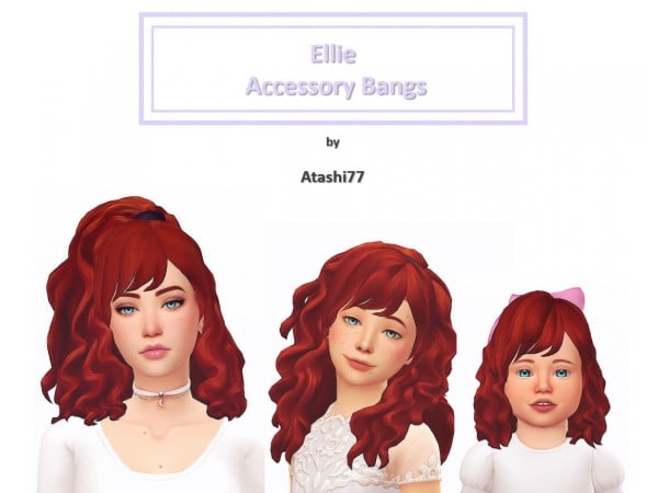 Atashi77's Ellie Elegance: Chic Alpha Hair Bangs & Female Accessories