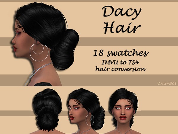 AlphaLocks Elegance: Dacy Hair Conversion (AlphaCC Female Hair Collection)