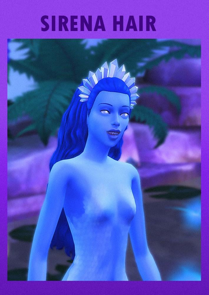 SIRENA HAIR: Base Game, Hat-Friendly, 18 EA Colors - Free on Patreon