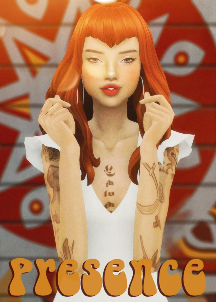 Cowplant-Pizza Recolors: Presence Hair, 75 Swatches, WM Palettes, Mesh Required