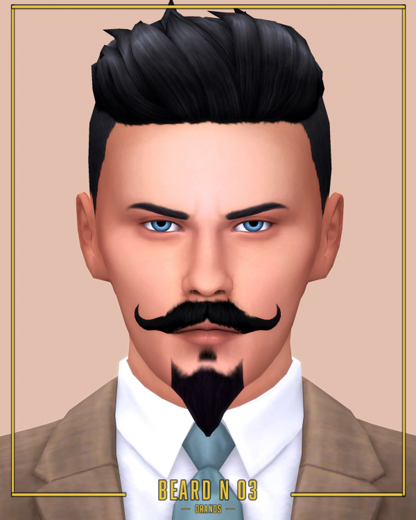 Oranos' Opulence: Beard No3 Showcase (#AlphaHair, #AlphaCC)