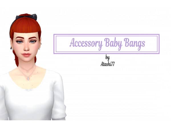 Atashi77's Angelic Wisps: Chic Baby Bangs & Alpha Hair Accessories