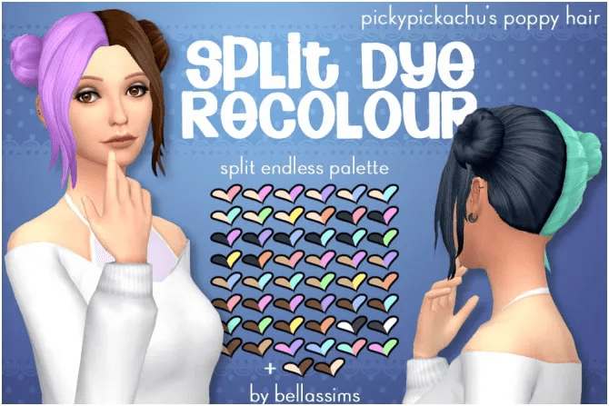 Split Dye Hair Recolor