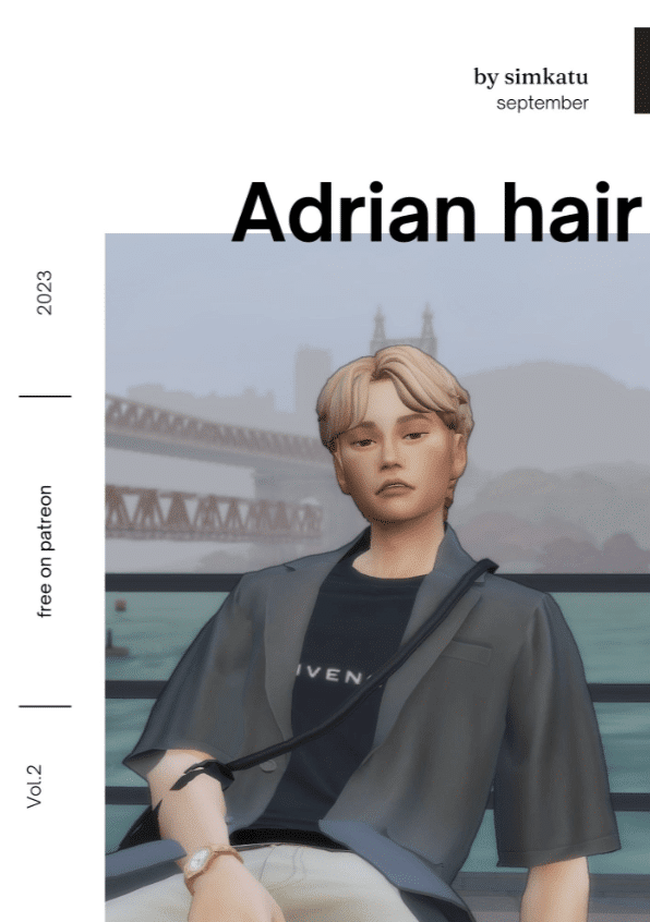 Short Wavy Middle Parted Hairstyle for Male [MM]