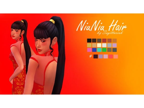 Sagittariahx's Niuniu Elegance: Alpha Long Hair for Females (#AlphaCC)
