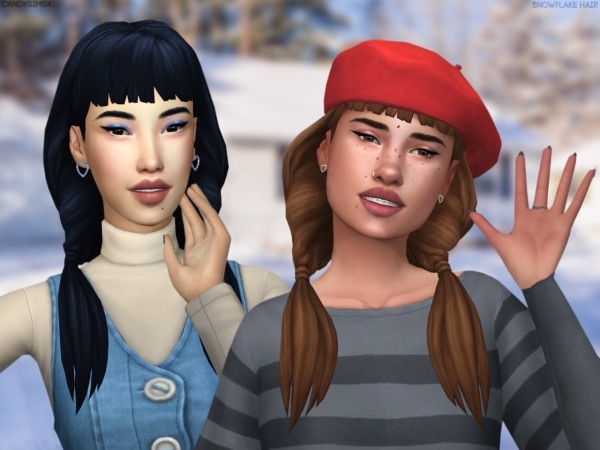Snowflake Serenade: The Ultimate Alpha Long Hair Collection (Female Updos & Styles)