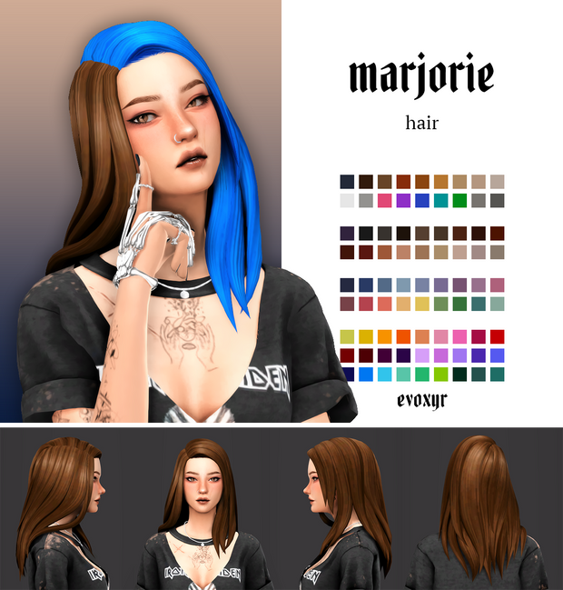 Marjorie hair by Evoxyr