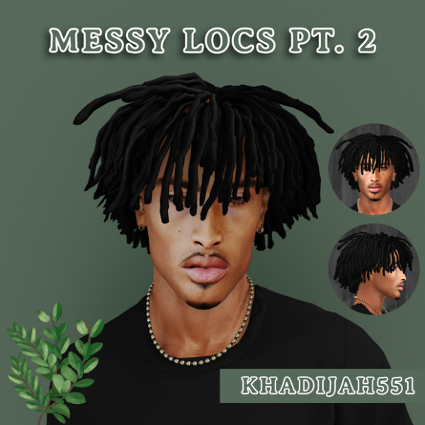 Alpha Tousle: Messy Locs Pt. 2 by Khadijah551 (#AlphaHair #MaleHairMessy)