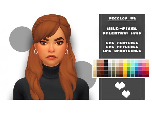 CaroldSims Elegance (Recolor #6): Alpha Long Hair & Chic Female Updos