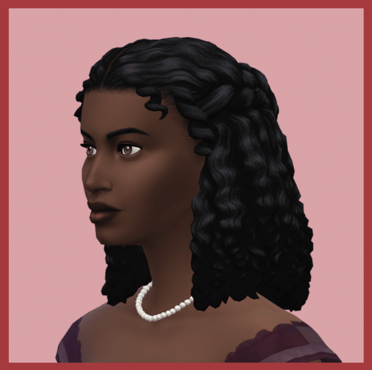 Theresa Short Curly Middle Parted Hairstyle for Female [MM]