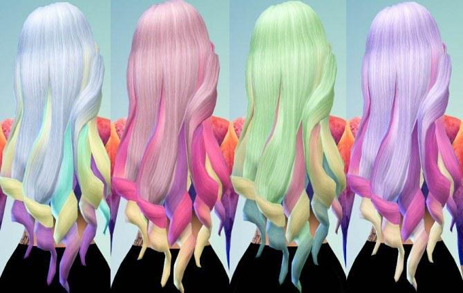Hair Chalked Ombre Galaxy-Inspired Colors