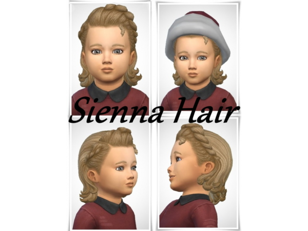 Sienna Swirls: Trendsetting Toddler Alpha Hair (AlphaCC, Female Hair)