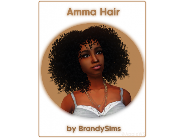 Radiant Rhythms: 4T2 Amma Hair (AlphaCC, Female Afro) by BrandySims