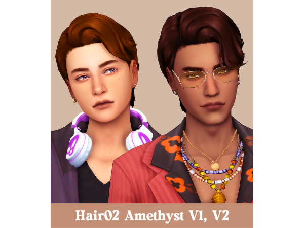 Amethyst Locks: Alpha Hair02's Versatile Styles (V1 & V2)