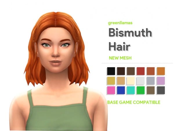 GreenLlamas' Bismuth Bliss: Trendsetting Green Hair for Alpha Females (#AlphaCC)
